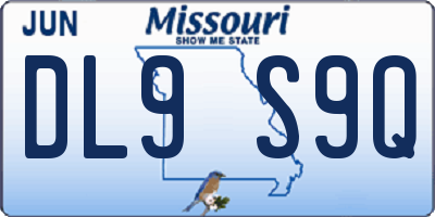 MO license plate DL9S9Q