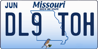 MO license plate DL9T0H