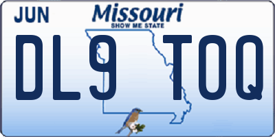 MO license plate DL9T0Q