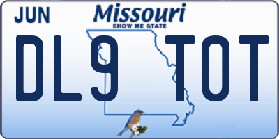MO license plate DL9T0T