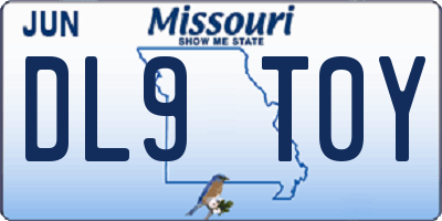 MO license plate DL9T0Y