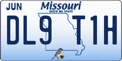 MO license plate DL9T1H