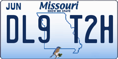 MO license plate DL9T2H