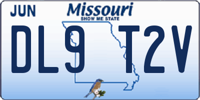MO license plate DL9T2V