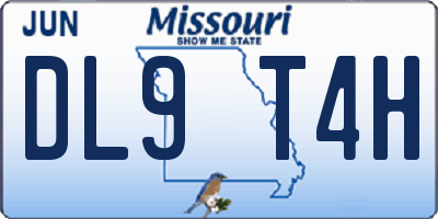 MO license plate DL9T4H