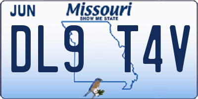 MO license plate DL9T4V
