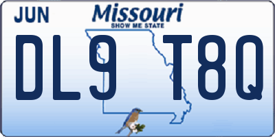 MO license plate DL9T8Q