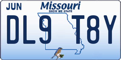 MO license plate DL9T8Y