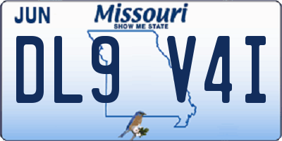 MO license plate DL9V4I