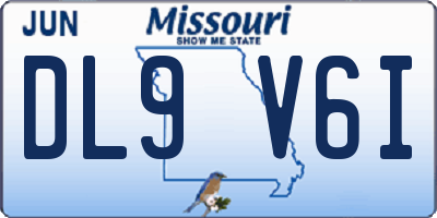 MO license plate DL9V6I
