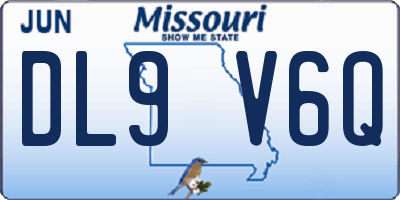 MO license plate DL9V6Q