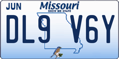 MO license plate DL9V6Y