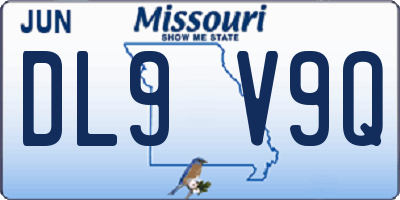 MO license plate DL9V9Q
