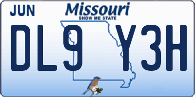 MO license plate DL9Y3H