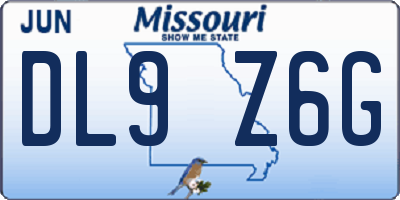 MO license plate DL9Z6G