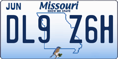 MO license plate DL9Z6H