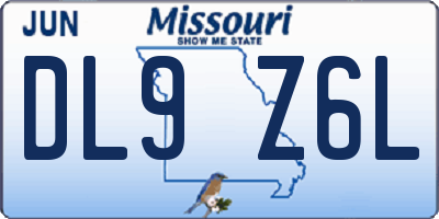 MO license plate DL9Z6L