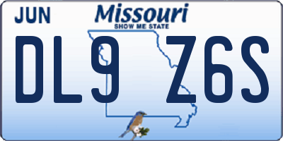 MO license plate DL9Z6S