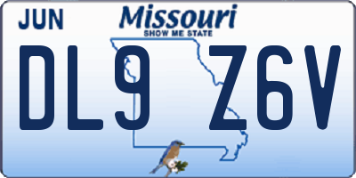 MO license plate DL9Z6V