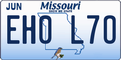 MO license plate EH0L7O