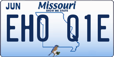 MO license plate EH0Q1E
