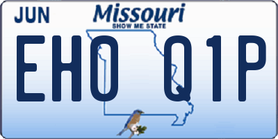 MO license plate EH0Q1P