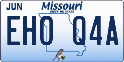 MO license plate EH0Q4A