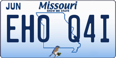 MO license plate EH0Q4I