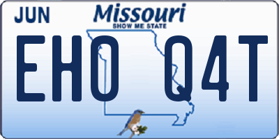 MO license plate EH0Q4T