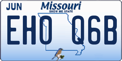 MO license plate EH0Q6B