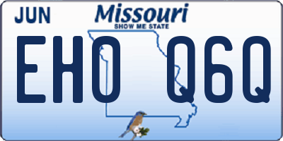 MO license plate EH0Q6Q