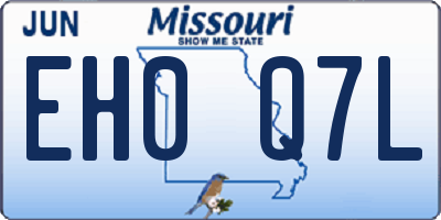 MO license plate EH0Q7L