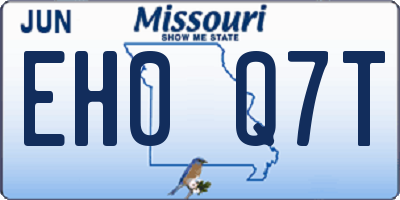 MO license plate EH0Q7T