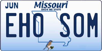 MO license plate EH0S0M