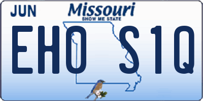 MO license plate EH0S1Q