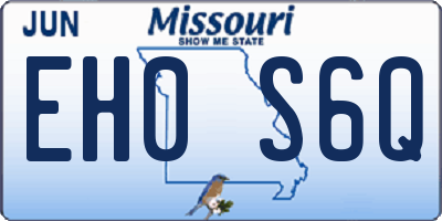 MO license plate EH0S6Q