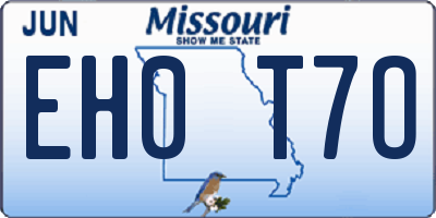 MO license plate EH0T7O