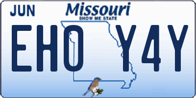 MO license plate EH0Y4Y