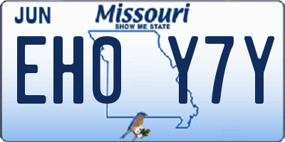 MO license plate EH0Y7Y