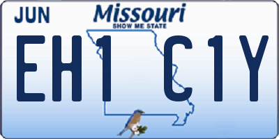 MO license plate EH1C1Y