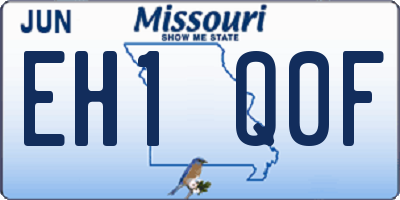 MO license plate EH1Q0F