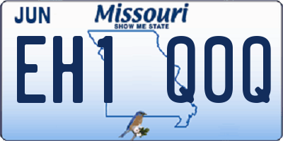 MO license plate EH1Q0Q