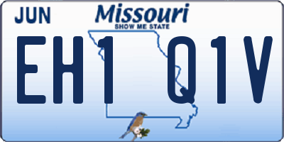 MO license plate EH1Q1V