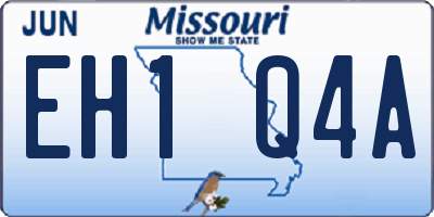 MO license plate EH1Q4A