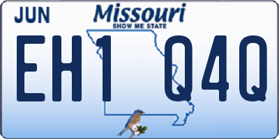 MO license plate EH1Q4Q