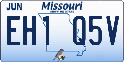 MO license plate EH1Q5V