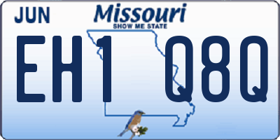 MO license plate EH1Q8Q