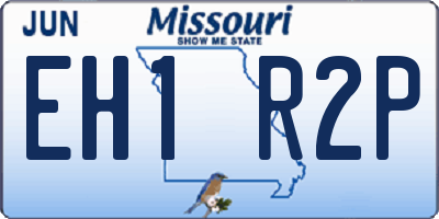 MO license plate EH1R2P