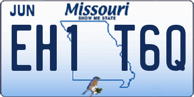 MO license plate EH1T6Q