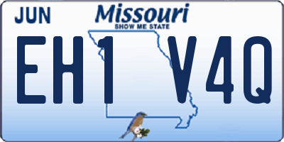 MO license plate EH1V4Q
